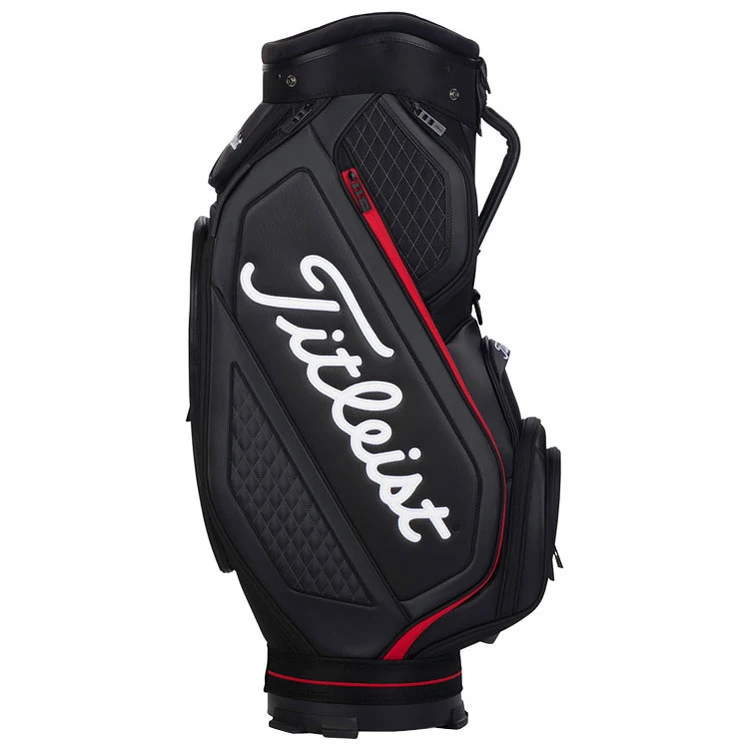 Titleist Jet Black Midsize Staff Golf Cart Bag 1 Titleist Jet Black Midsize Staff Golf Cart Bag