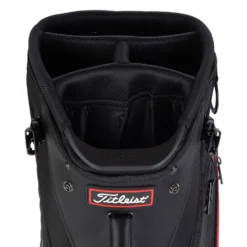 Titleist Jet Black Premium Golf Stand Bag -Callaway Sport 2020jetblackpremiumstandbagblackred4