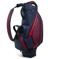J.Lindeberg Print Golf Tour Staff Bag 6 J.Lindeberg Print Golf Tour Staff Bag -Callaway Sport J Lindeberg Print Golf Tour Staff Bag Bridge Swirl Red JL Navy Barbados Cherry 3