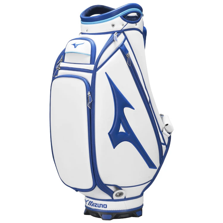 Mizuno Golf Tour Staff Bag White/Blue 1 Mizuno Golf Tour Staff Bag White/Blue