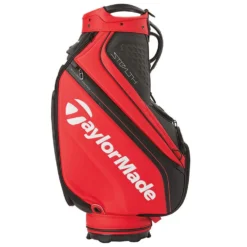 TaylorMade 2022 Stealth Golf Tour Staff Bag -Callaway Sport TaylorMade 2022 Tour Staff Bag Black Red 3