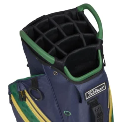 Titleist Cart 14 Shamrock Golf Cart Bag -Callaway Sport Titleist 2023 Cart 14 Shamrock Golf Cart Navy Green Gold 4