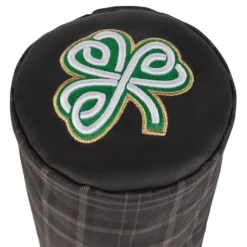 Titleist Barrel Leather Shamrock Driver Headcover -Callaway Sport Titleist Barrel Leather Performance Driver Cover Black Green 3
