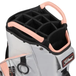 Titleist Cart 14 Lightweight Golf Cart Bag 7 Titleist Cart 14 Lightweight Golf Cart Bag -Callaway Sport Titleist Cart 14 Lightweight Golf Cart Bag Grey Peach 4
