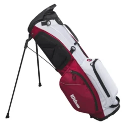 Wilson EXO Lite Staff Golf Stand Bag 9 Wilson EXO Lite Staff Golf Stand Bag -Callaway Sport Wilson 2023 EXO Lite Staff Golf Stand Bag Red White 5