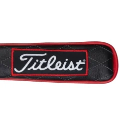 Titleist Jet Black Leather Alignment Stick Headcover 5 Titleist Jet Black Leather Alignment Stick Headcover -Callaway Sport jetblackleatheralignmentstickcoverblackred3