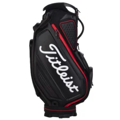 Titleist Jet Black Golf Tour Staff Bag -Callaway Sport jetblackstafftourbagblackred4