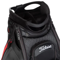 Titleist Jet Black Golf Tour Staff Bag -Callaway Sport jetblackstafftourbagblackred5